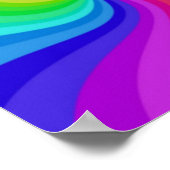 Poster Couleur torsadée (Coin)