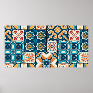 Poster Couleur traditionnelle portugaise ornée