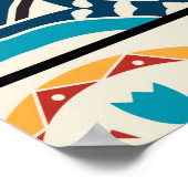 Poster Couleur traditionnelle portugaise ornée (Coin)