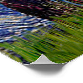 Poster Couleur Tri Corgi gallois - Nuit étoilée (Coin)