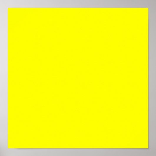 Poster Couleur uni jaune néon (Devant)