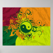 Poster Couleur Yin Yang (Devant)