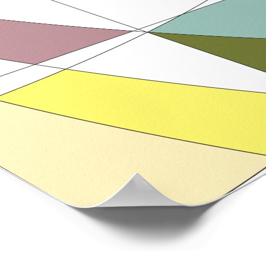 Poster Couleurs Abstraites (Coin)