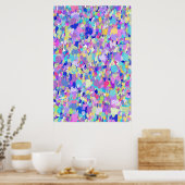 Poster Couleurs Abstraites des années 80 (Cuisine)