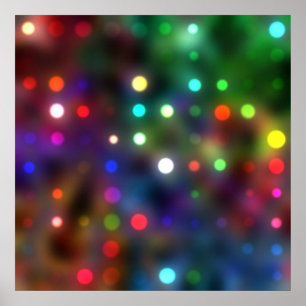 Poster Couleurs abstraites lumineuses