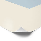 Poster Couleurs Abstraites modernes de bleu, design minim (Coin)