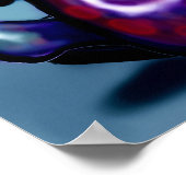 Poster Couleurs arc-en-ciel entrelacées (Coin)