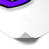 Poster Couleurs arc-en-ciel personnalisées Joyeux anniver (Coin)