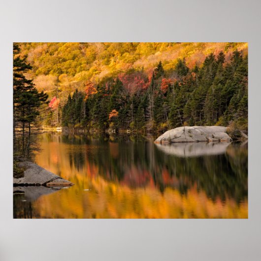 Poster Couleurs automnales reflétées sur l'étang de casto (Devant)