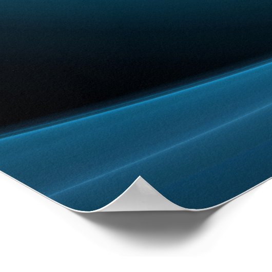 Poster Couleurs bleu spirale 3D Art Abstrait fractal mode (Coin)