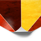 Poster Couleurs chaudes Cool formes géométriques angulair (Coin)