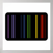 Poster Couleurs codées – Art de code-barres (Devant)