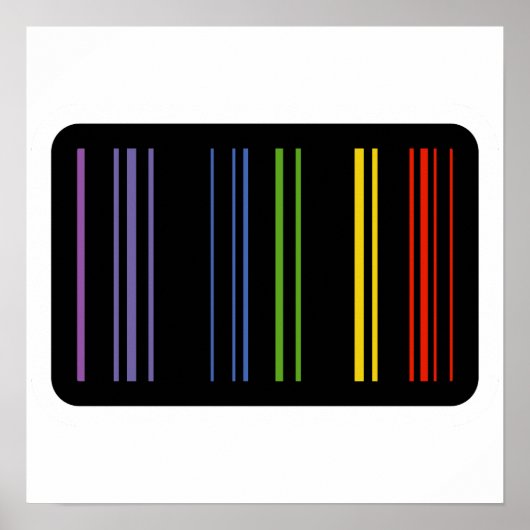 Poster Couleurs codées – Art de code-barres (Devant)