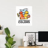 Poster Couleurs Compliables Funny Paint Pun (Bureau à domicile)