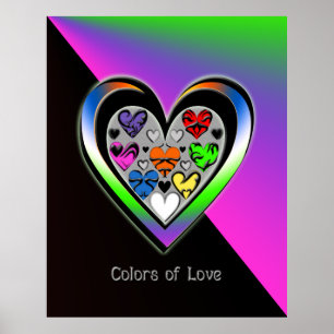 Poster Couleurs d'amour