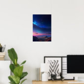 Poster Couleurs dans la toile céleste (Bureau à domicile)