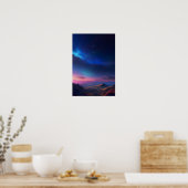 Poster Couleurs dans la toile céleste (Cuisine)