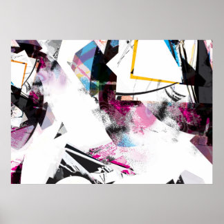 Poster Couleurs d'art Abstraites