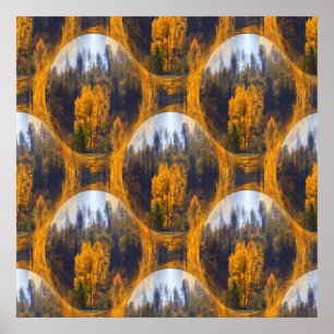 Poster Couleurs d'automne à Hayfork...