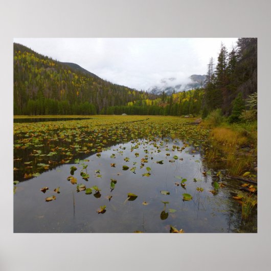 Poster Couleurs d'automne au lac Cub (Devant)