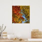 Poster Couleurs d'automne, Ciel bleu, Ohio (Cuisine)