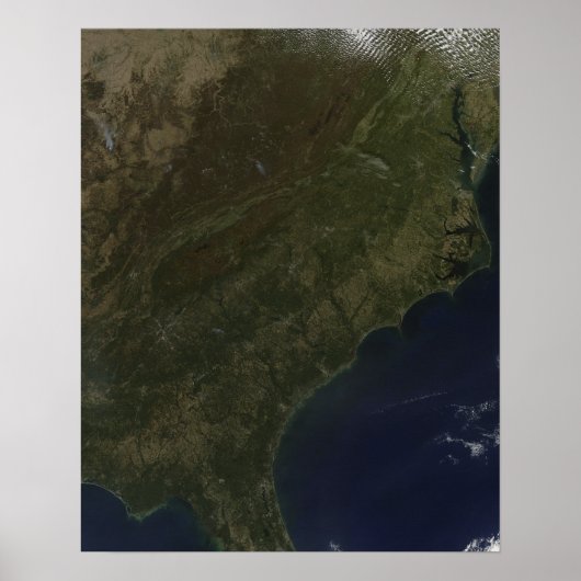 Poster Couleurs d'automne dans le sud-est des États-Unis (Devant)