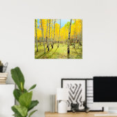 Poster Couleurs d'automne des arbres d'Aspen 4 (Bureau à domicile)