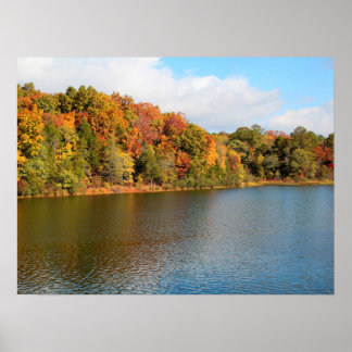 Poster Couleurs d'automne du lac Russell