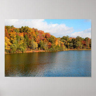 Poster Couleurs d'automne du lac Russell