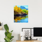 Poster Couleurs d'automne se reflétant dans Rush Creek (Bureau à domicile)