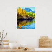 Poster Couleurs d'automne se reflétant dans Rush Creek (Cuisine)