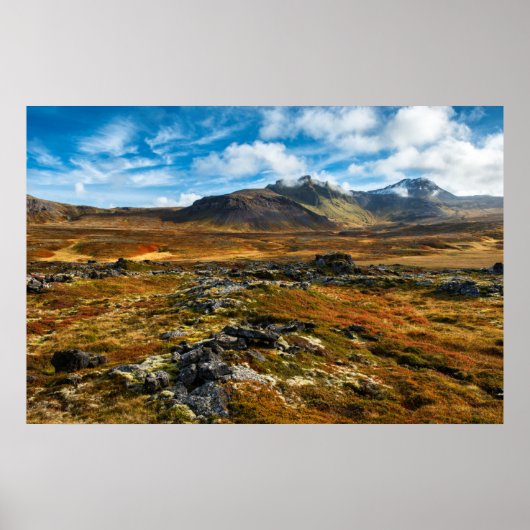 Poster Couleurs d'automne sur le paysage (Devant)