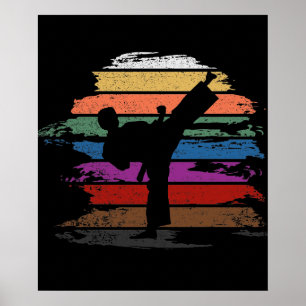 Poster Couleurs de ceinture karaté