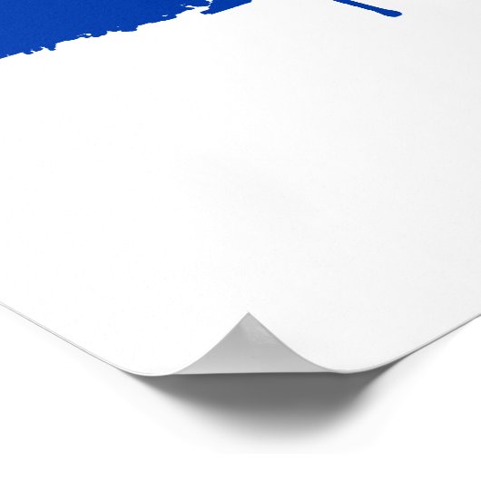 Poster Couleurs de fierté bisexuelle (Coin)