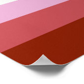 Poster Couleurs de fierté lesbienne au rouge à lèvres - (Coin)