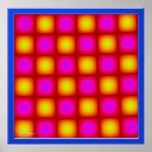 Poster Couleurs de Flickering transitoires (Devant)