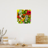 Poster Couleurs de jardin gaies (Cuisine)