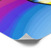 Poster Couleurs de la carte Afrique (Coin)