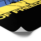 Poster Couleurs de la liberté Drapeau de l'Ukraine  (Coin)