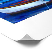 Poster Couleurs de la peinture Portofino Imprimer (Coin)