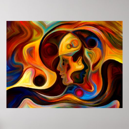 Poster Couleurs de la série Mind. Conception faite d'élém (Devant)