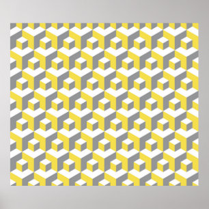 Poster Couleurs de l'année 2021 illuminant jaune et ultim