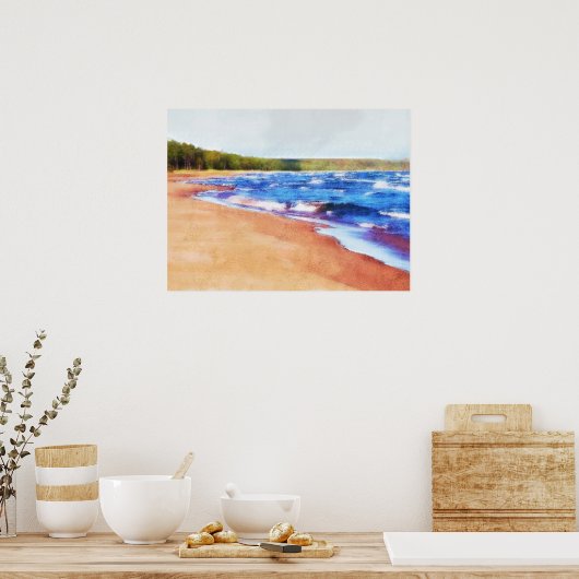 Poster Couleurs de l'eau (Cuisine)