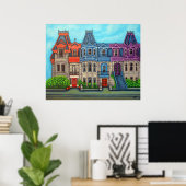 Poster Couleurs de Montréal (Bureau à domicile)