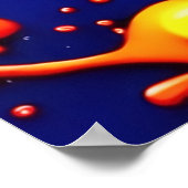 Poster Couleurs de néon explosifs dans l'art Abstrait (Coin)