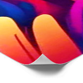 Poster Couleurs de plage Lune (Coin)