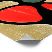 POSTER COULEURS D'EAU NUMÉRIQUE NEUROGRAPHIQUE (Coin)