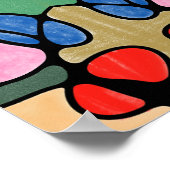 POSTER COULEURS D'EAU NUMÉRIQUE NEUROGRAPHIQUE (Coin)