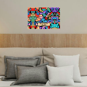 POSTER COULEURS D'EAU NUMÉRIQUE NEUROGRAPHIQUE