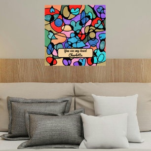 POSTER COULEURS D'EAU NUMÉRIQUE NEUROGRAPHIQUE